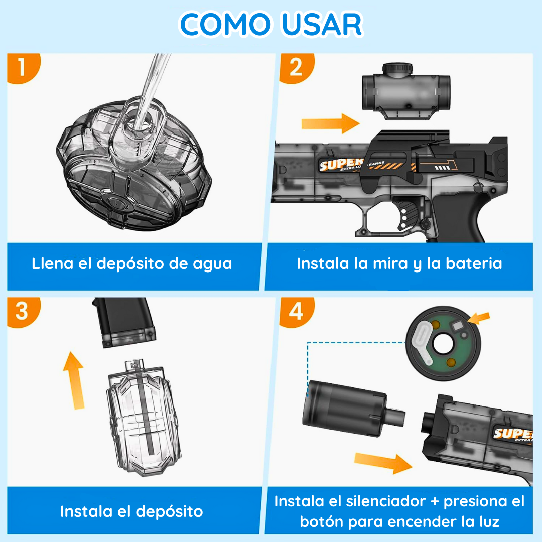 Pistola de Agua Eléctrica